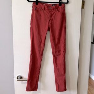 Rusty red AG jeans